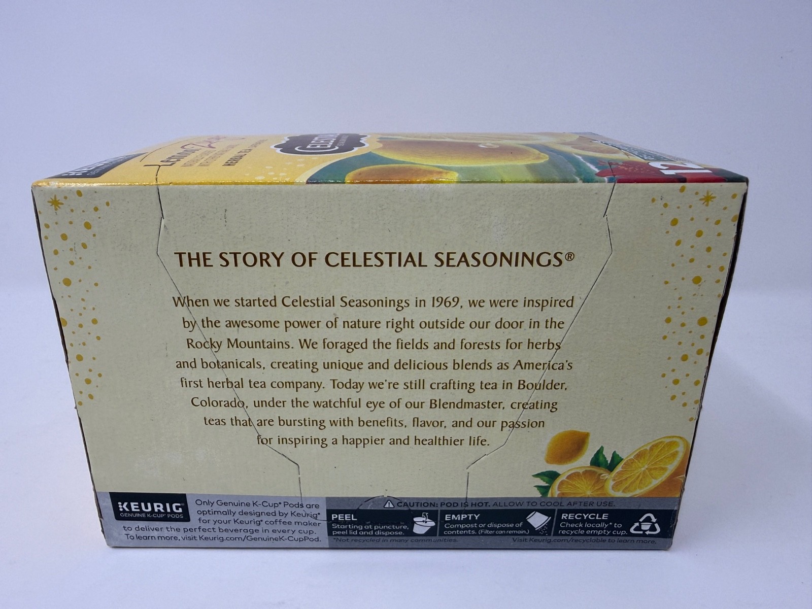 Celestial Seasonings Lemon Zinger Herbal Tea K-Cups 2-Pack 24ct BB12/26 FreeShip