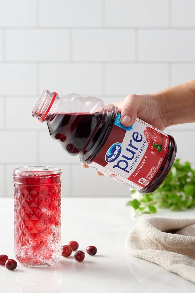 Ocean Spray® Pure Unsweetened Tart Cherry 100% Tart Cherry Juice Pack of 8