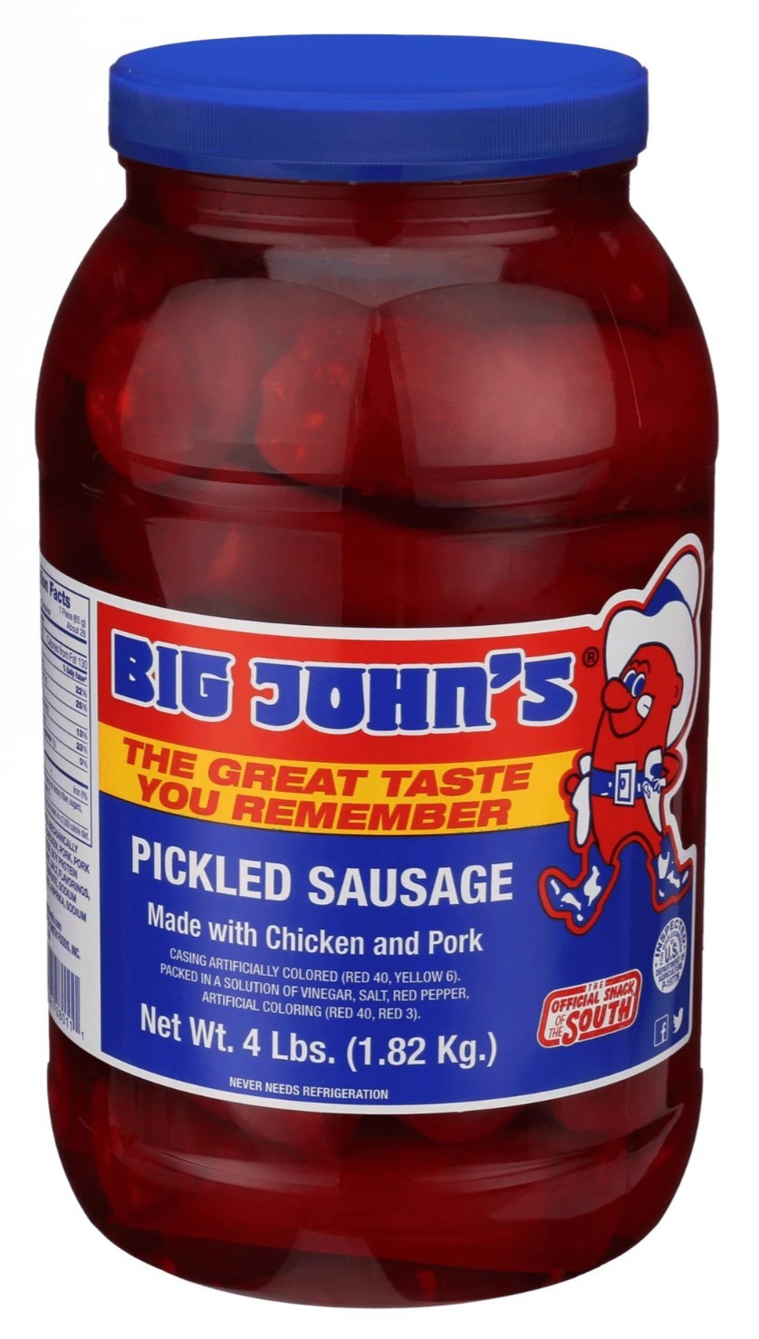 Big John’s Ready to Eat Pickled Sausage – Made with Chicken & Pork – 4lb Jar