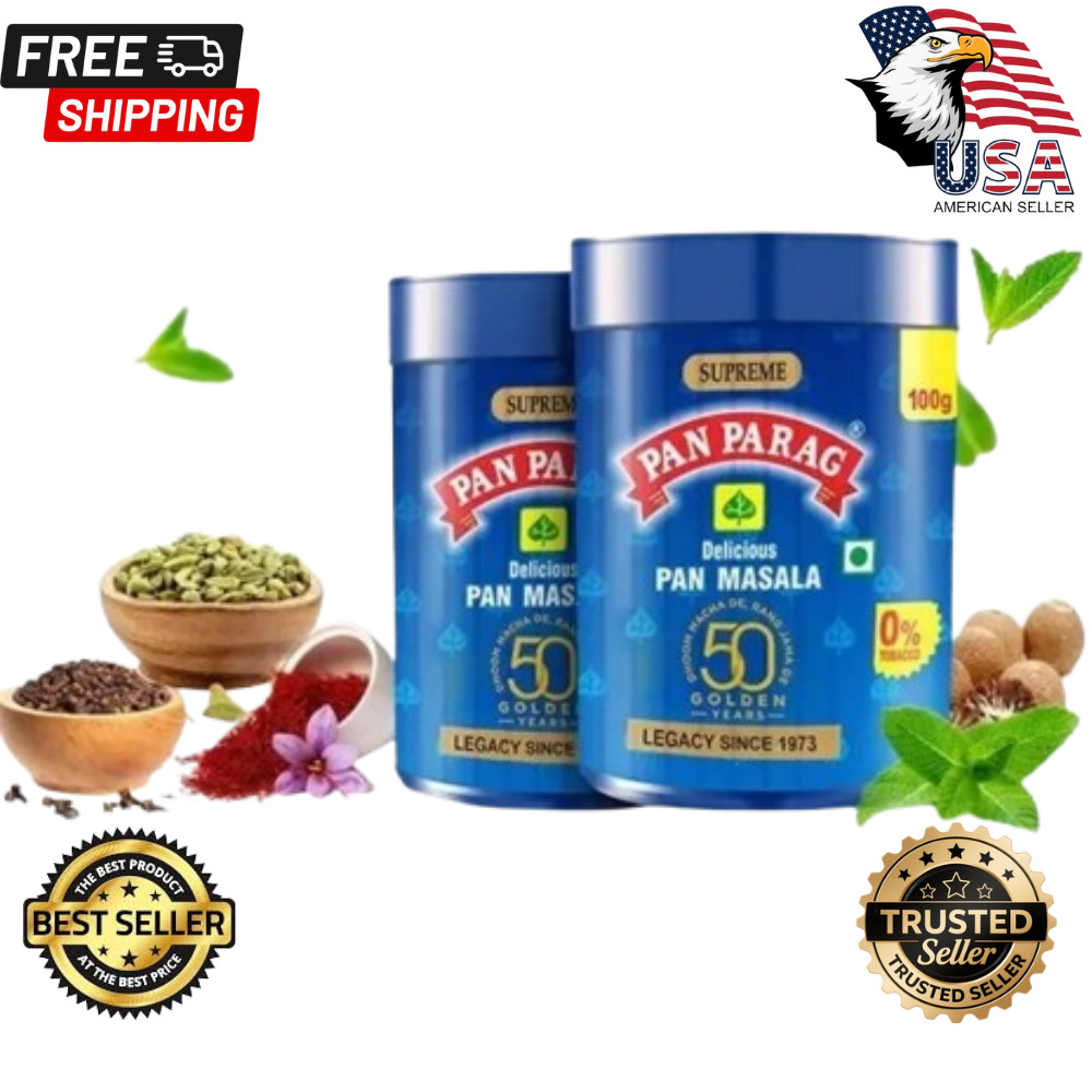 Pan Parag 100g Each Pack Of 10 Fresh Export Pan Masala Mouth Fresher EXP 03/26