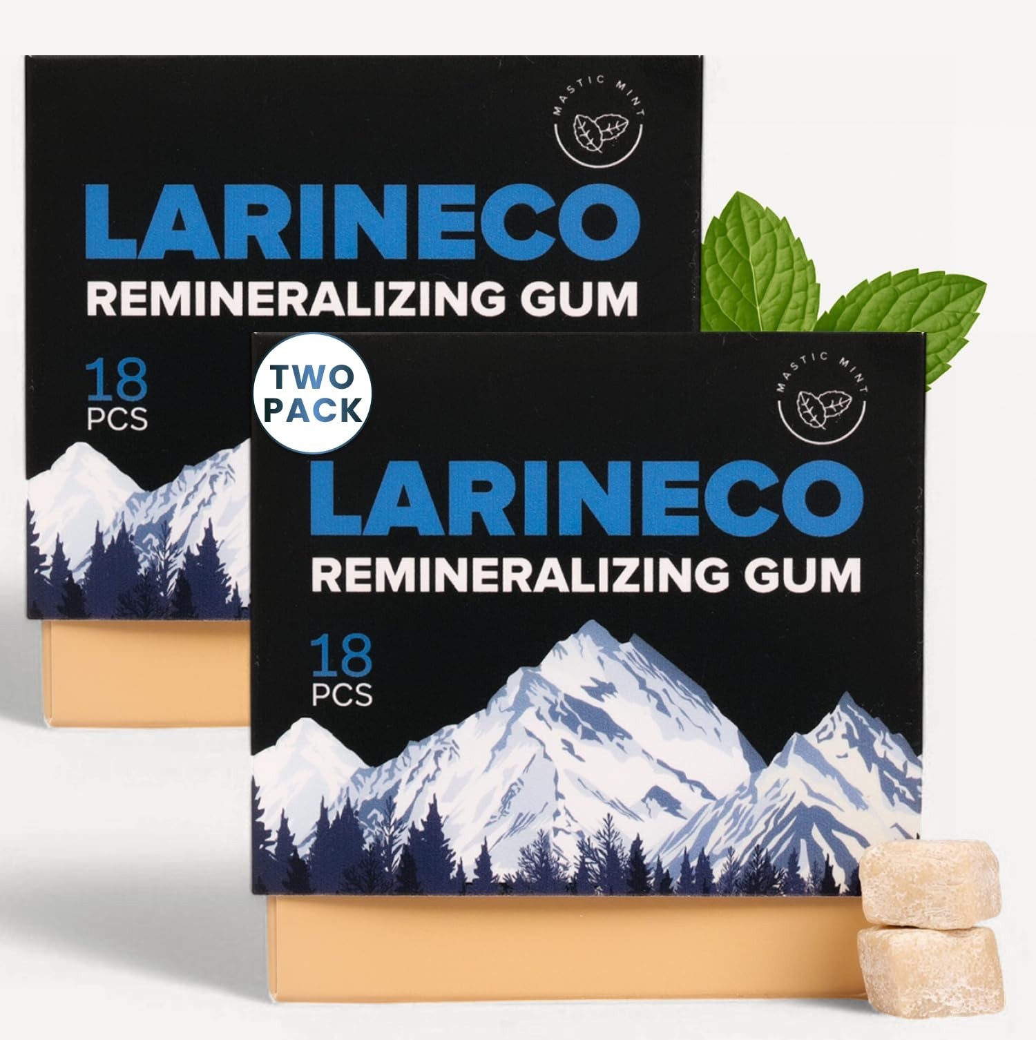 Larineco Gum Remineralizing with Nano Hydroxyapatite & Xylitol 36PCS Mastic Mint