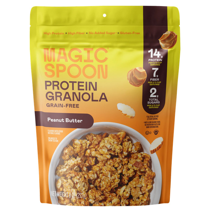 Magic Spoon Grain-Free Peanut Butter Protein Granola Bag, 8 oz
