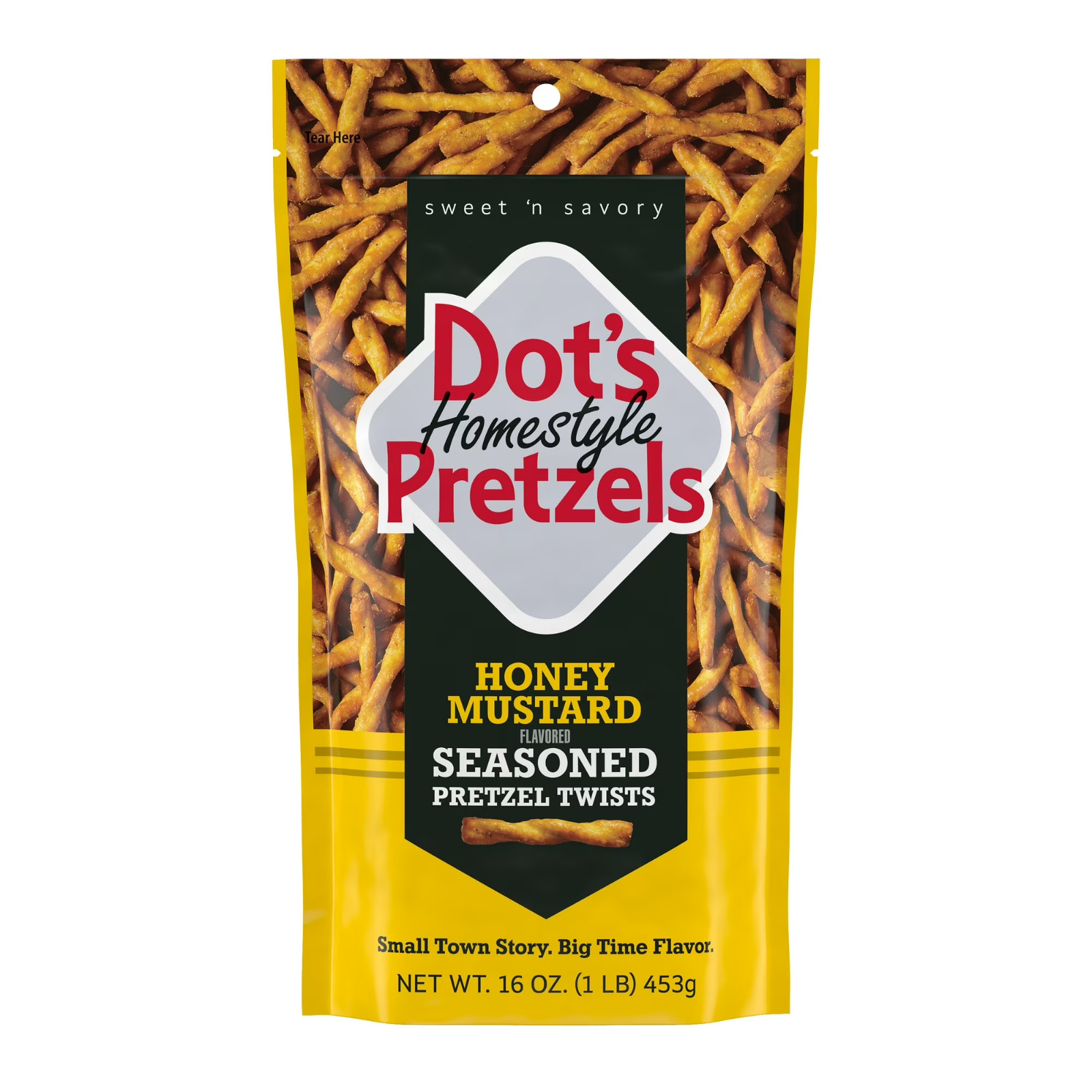 Dot’S Homestyle Pretzels Honey Mustard Seasoned Pretzel Twists, 16 Oz (1 Pack).