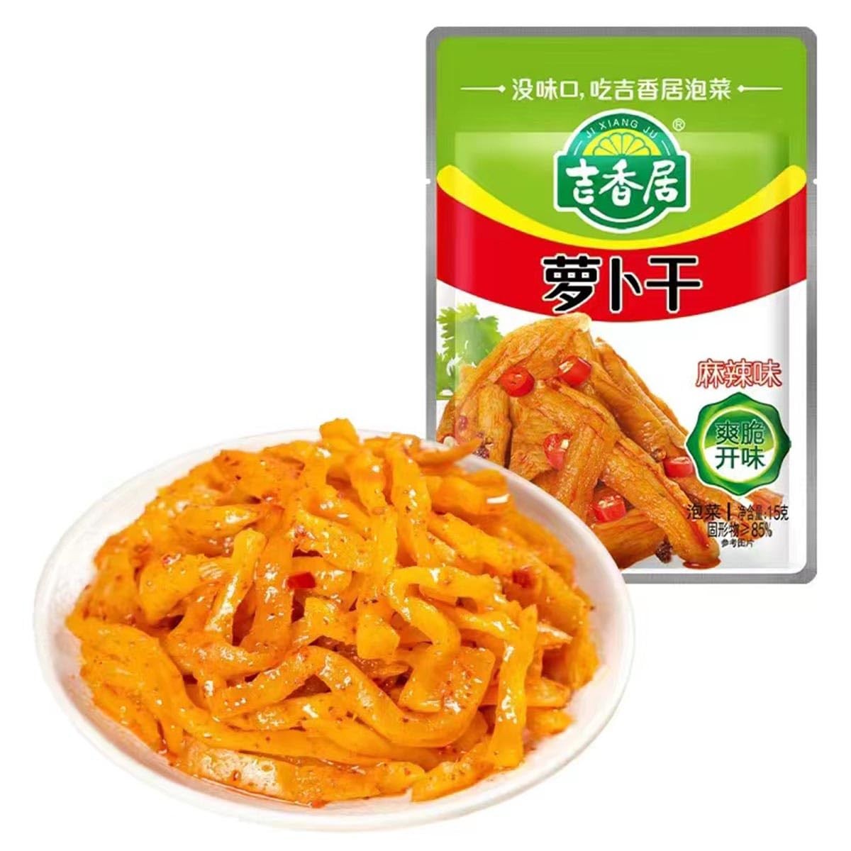 Spicy crispy radish with pickled mustard (15g*12 packs) Radish with pickled m…