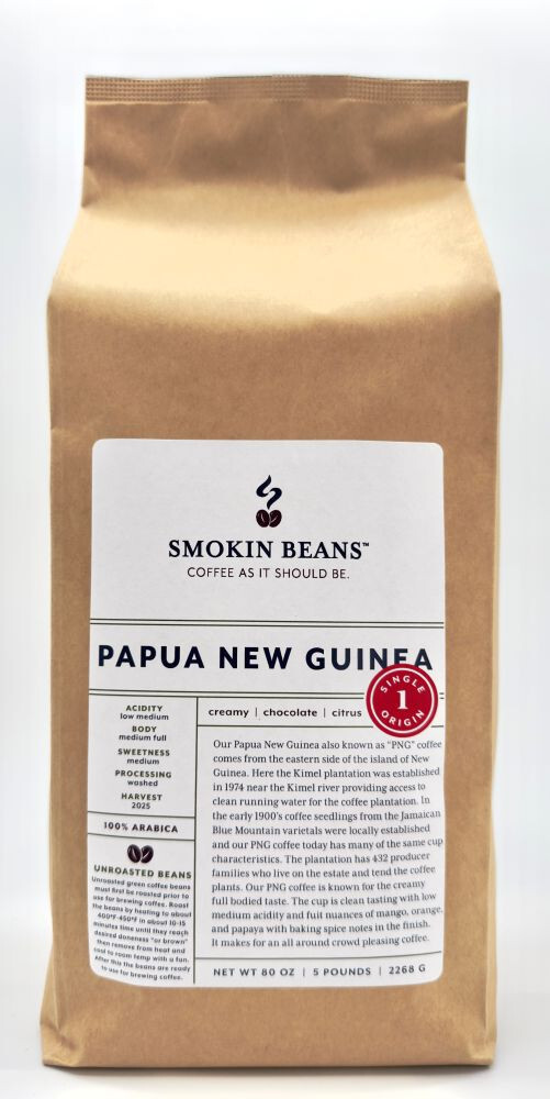 2lb/40lb – Papua New Guinea AA – Freshest Premium Unroasted Green Coffee Beans