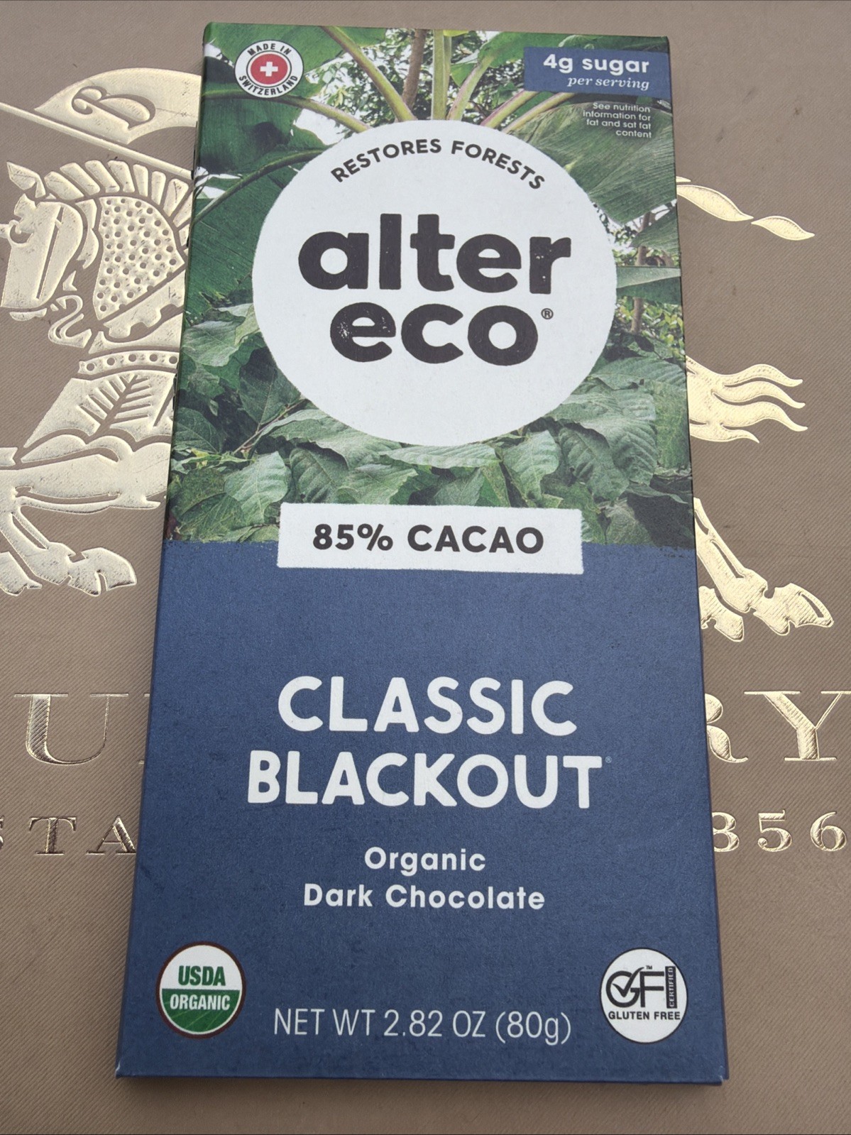 Alter Eco Classic Blackout 85% Cacao Candy 2.82oz (80g) Exp:10/18/27