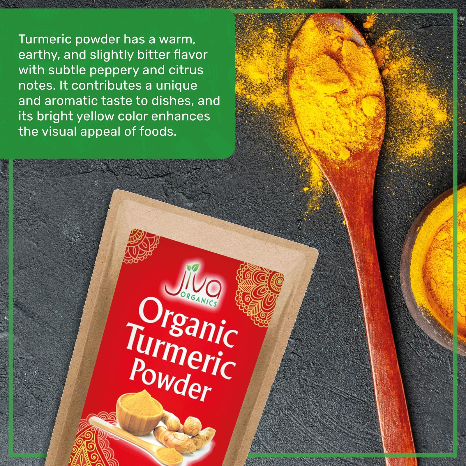 Organic Turmeric Powder 2 LB Bulk Bag – Lab 2 Pound (Pack of 1), Yellow