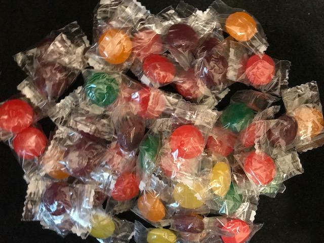 Assorted Fruit Flavored Hard Candy- Candy Buttons {1/2 POUND BULK BAG }