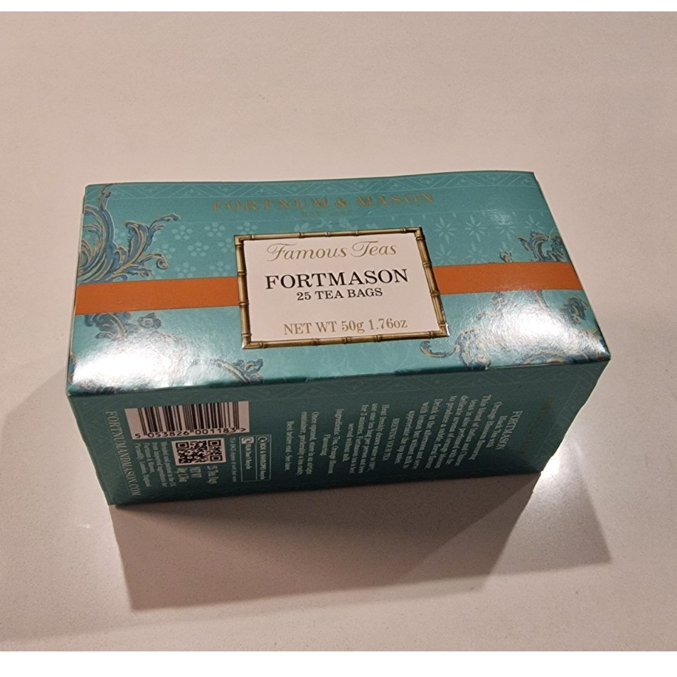 Fortnum & Mason Famous Teas Fortmason Bagged Tea Bags 25 Pack 50g Pantry