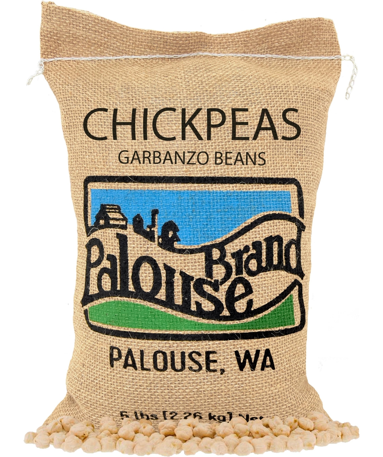 Palouse Brand Chickpeas/Garbanzo Beans 5 lb Burlap Bag