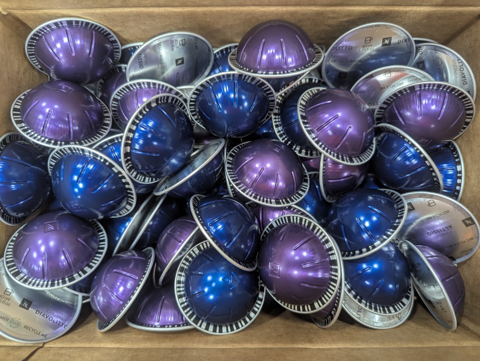 80 Nespresso Vertuo Vertuoline Espresso Variety Capsules Pods BULK