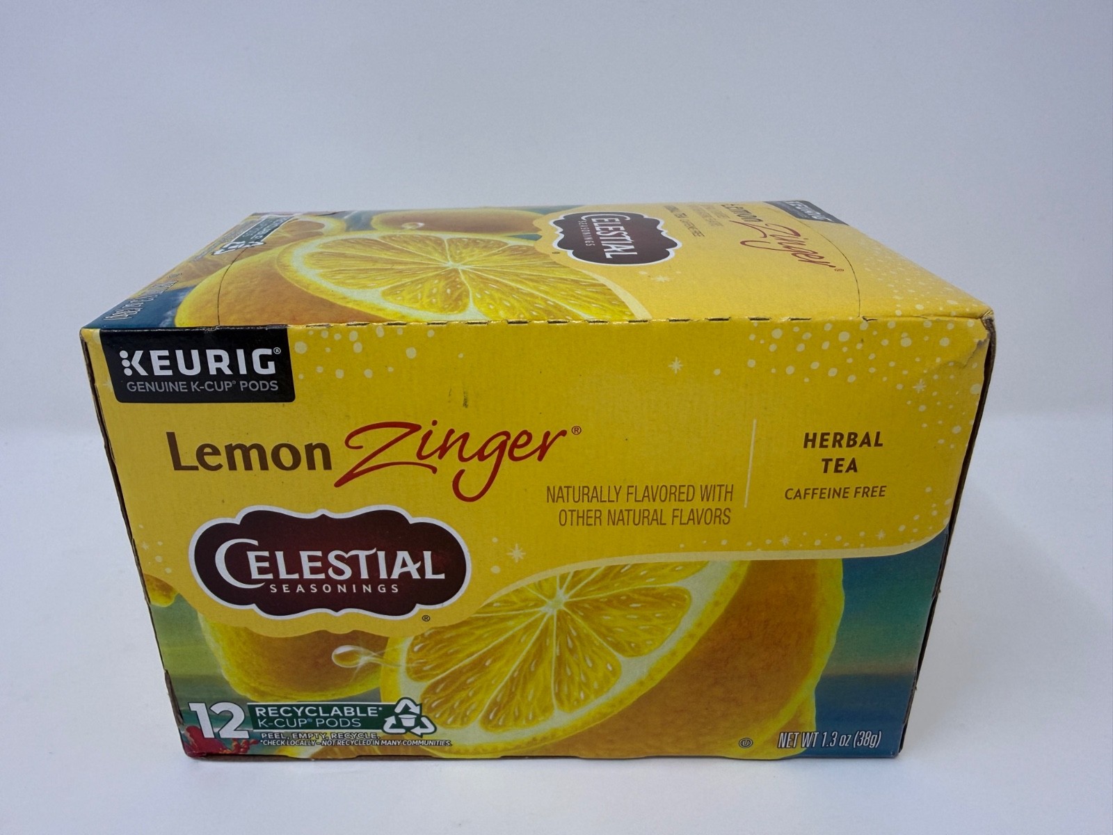 Celestial Seasonings Lemon Zinger Herbal Tea K-Cups 2-Pack 24ct BB12/26 FreeShip