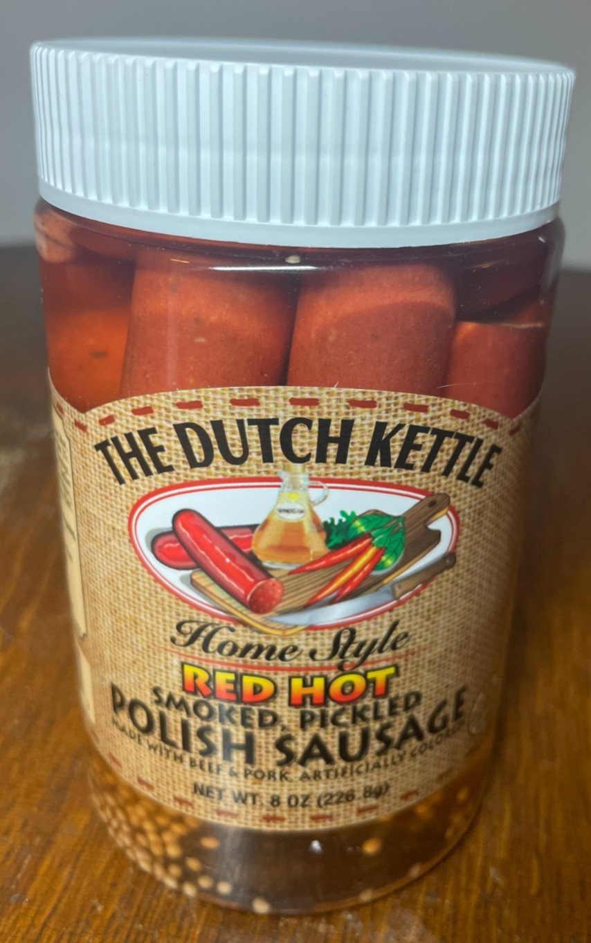 The Dutch Kettle Pickled Jalepeno Eggs & Red Hot Smoked Polish Sausage | 2-Pack