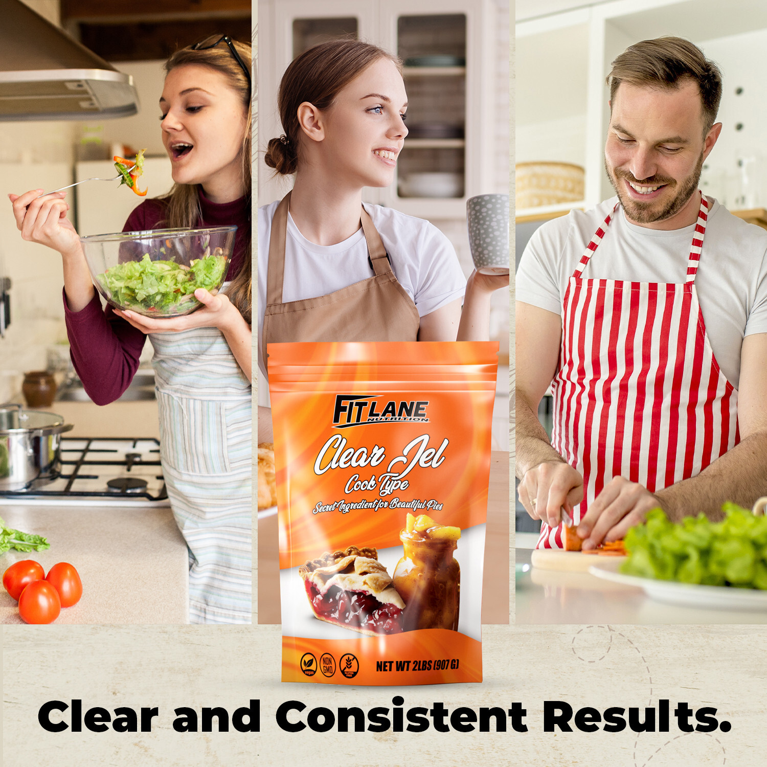 Clear Jel For Canning 4 lbs – Cook Type Corn Starch Powder for Pies and Baking