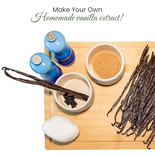 25 Organic Madagascar Vanilla Beans – Grade A Bourbon Pods for Baking & Cooking