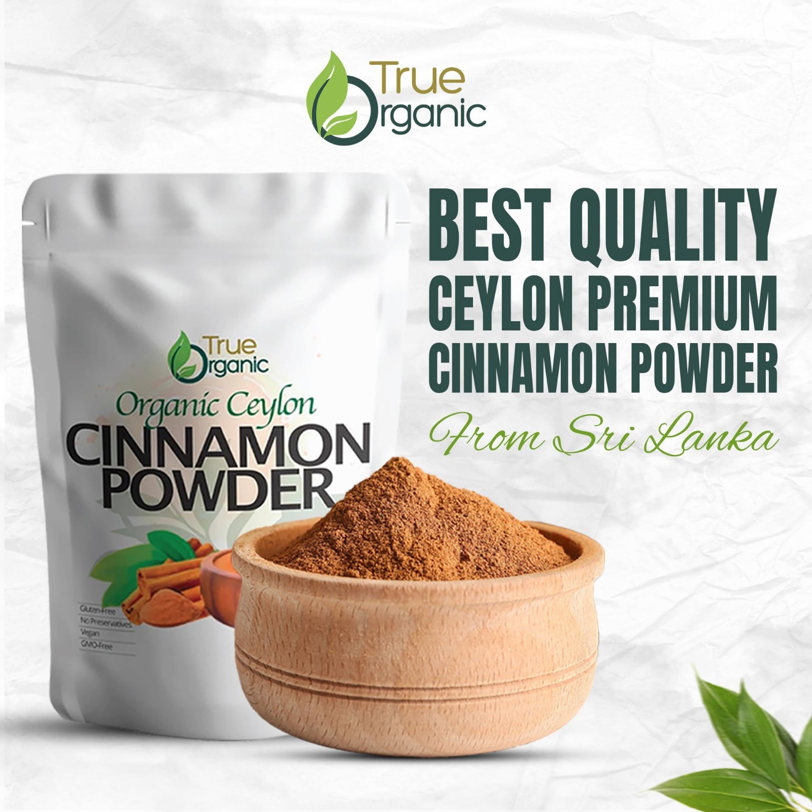 Organic Ceylon Cinnamon Powder 1lb Pure Ground Gluten Free
