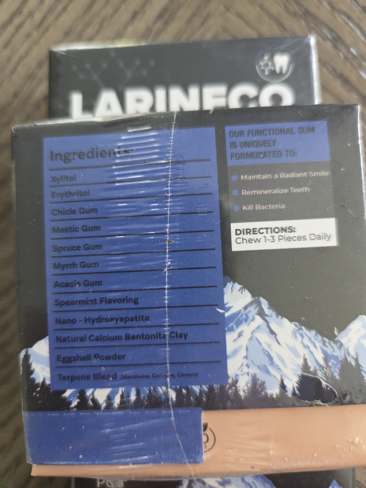 2 packs of Larineco Remineralizing Gums EXTRA HA + XYLITOL