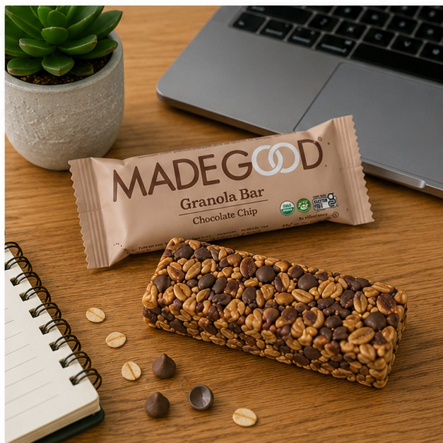 2 Pack MadeGood Granola Bars, Chocolate Chip, 0.85 oz., 24 pk. (EXP 7/31/26)