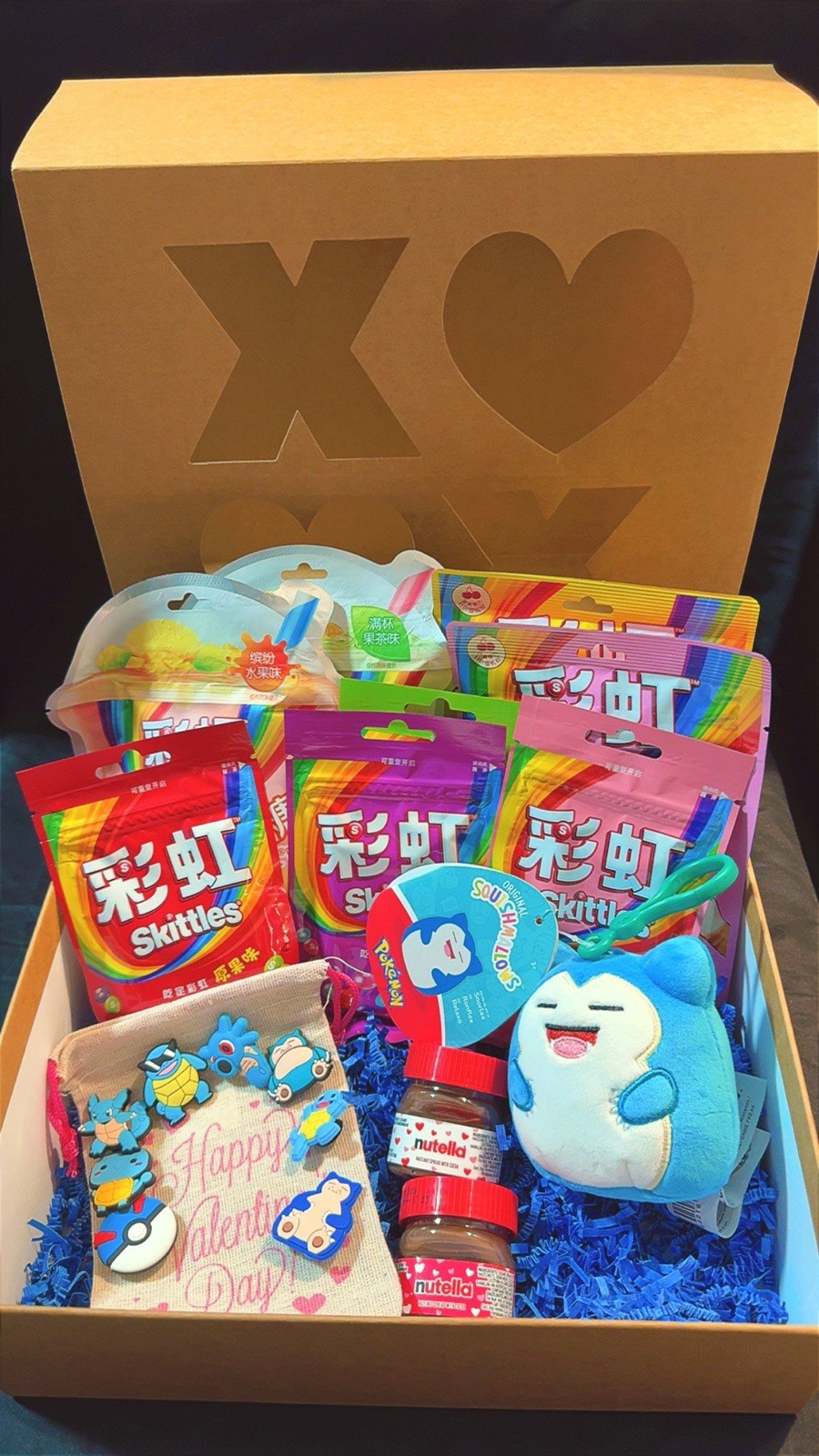Pokémon Squishmallows Candy Valentine’s Day Boxes Bundle Gift Variety Set Toys