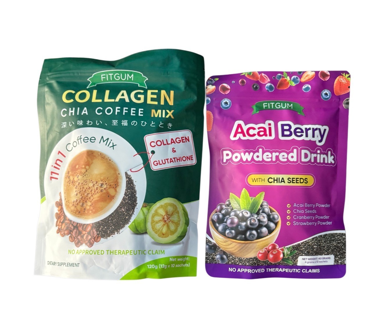 fitgum coffee and juice bundle new packaging