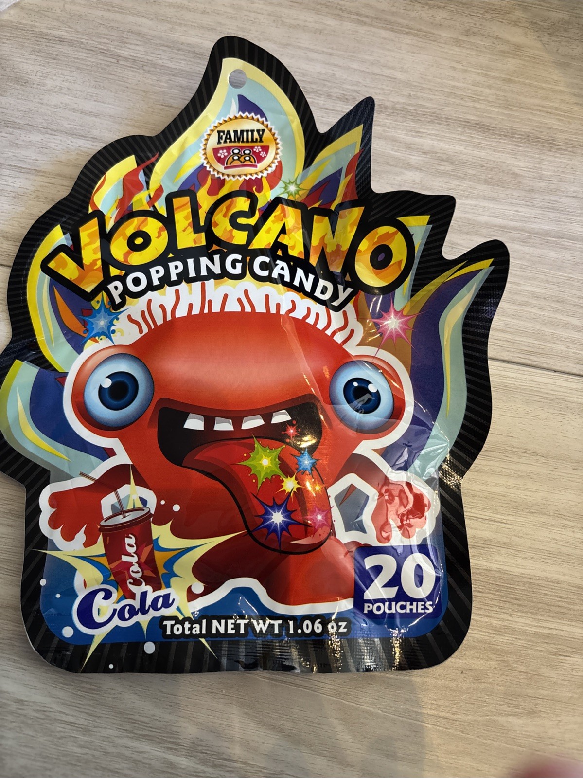 Cola volcano Popping Candy