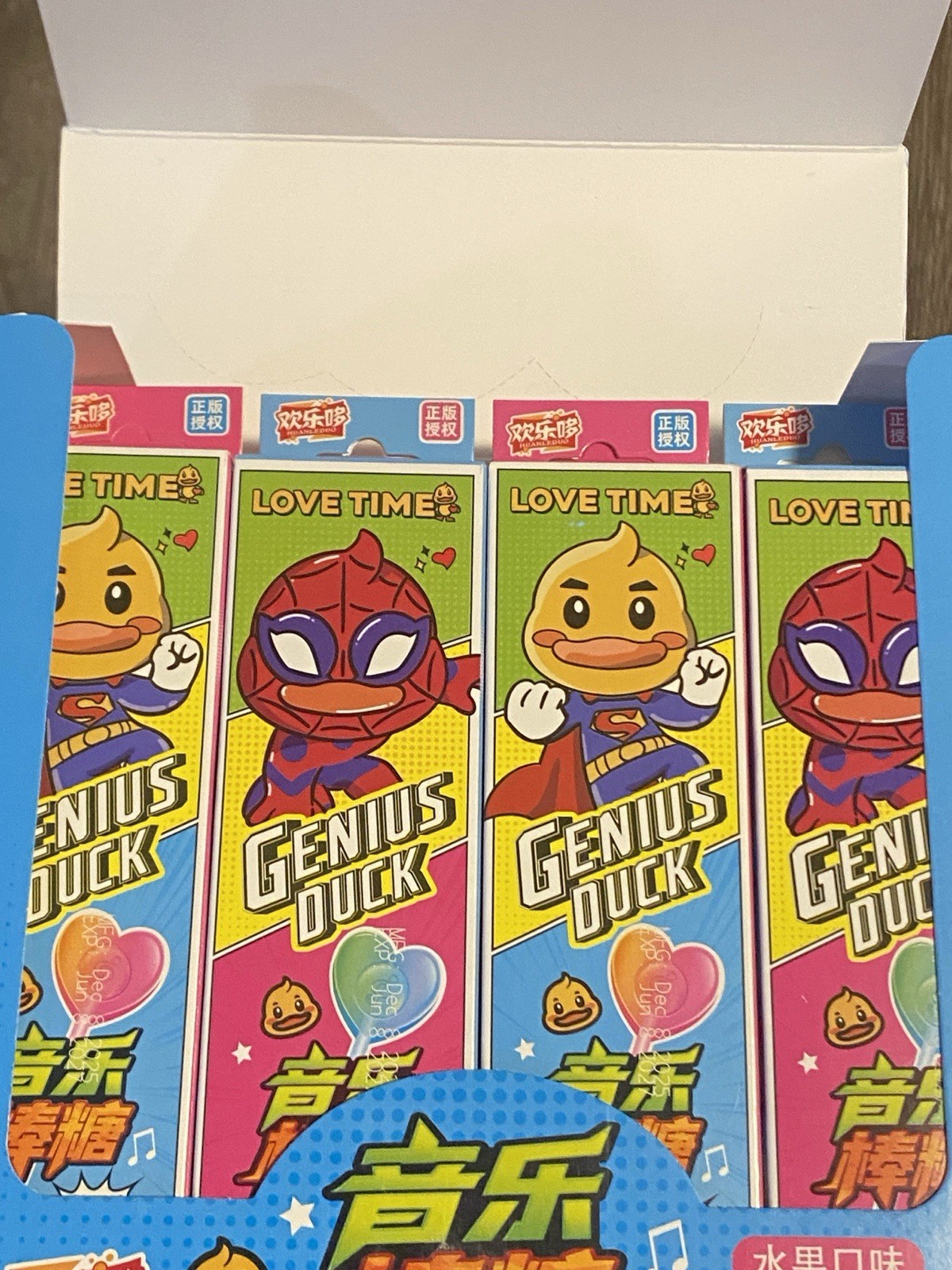 Wholesale 4 Pack Music Lollipop Candy Toy | Singing Candy with Sound Exp 07/27
