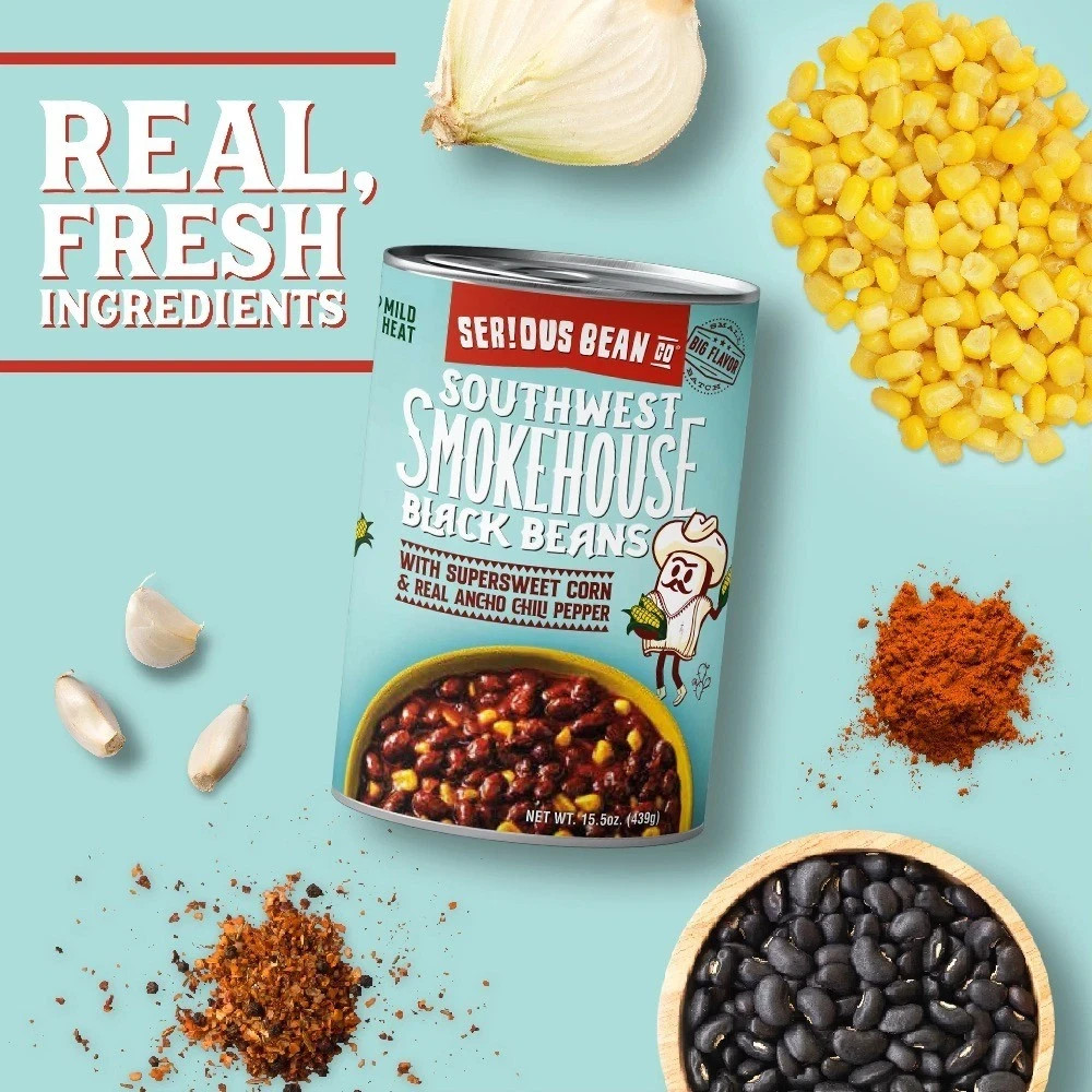 Black Beans in Seasoned Sauce 15.5 Oz Cans 4-Pack Pantry Staple
