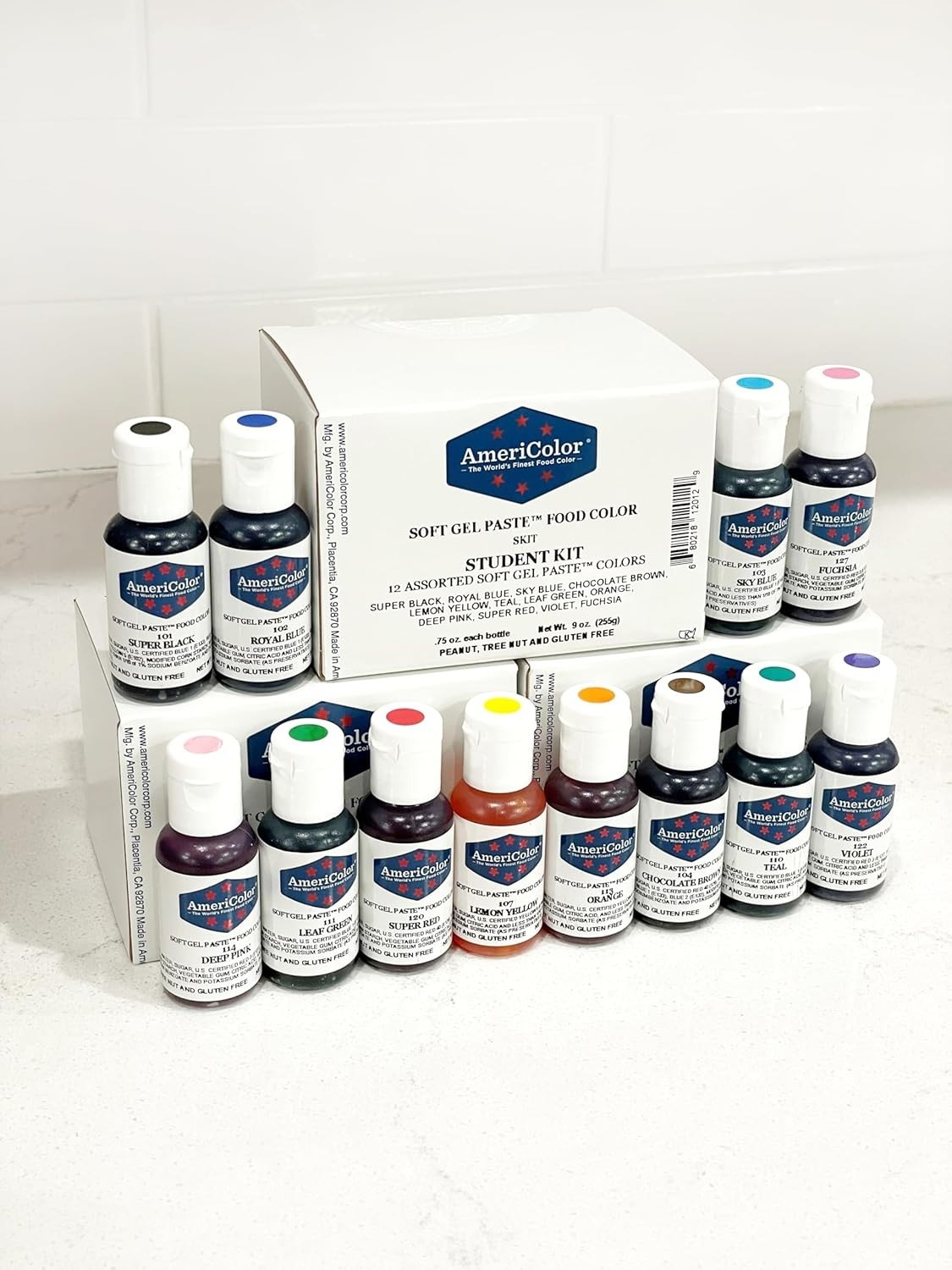 Soft Gel Paste Food Coloring Kit – 12 Colors