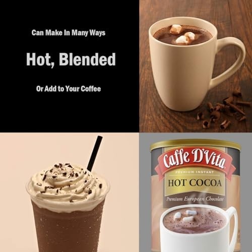 Hot Cocoa Instant Powder 16 Oz Can Gluten Free Dutch Cocoa Low Fat Rich European