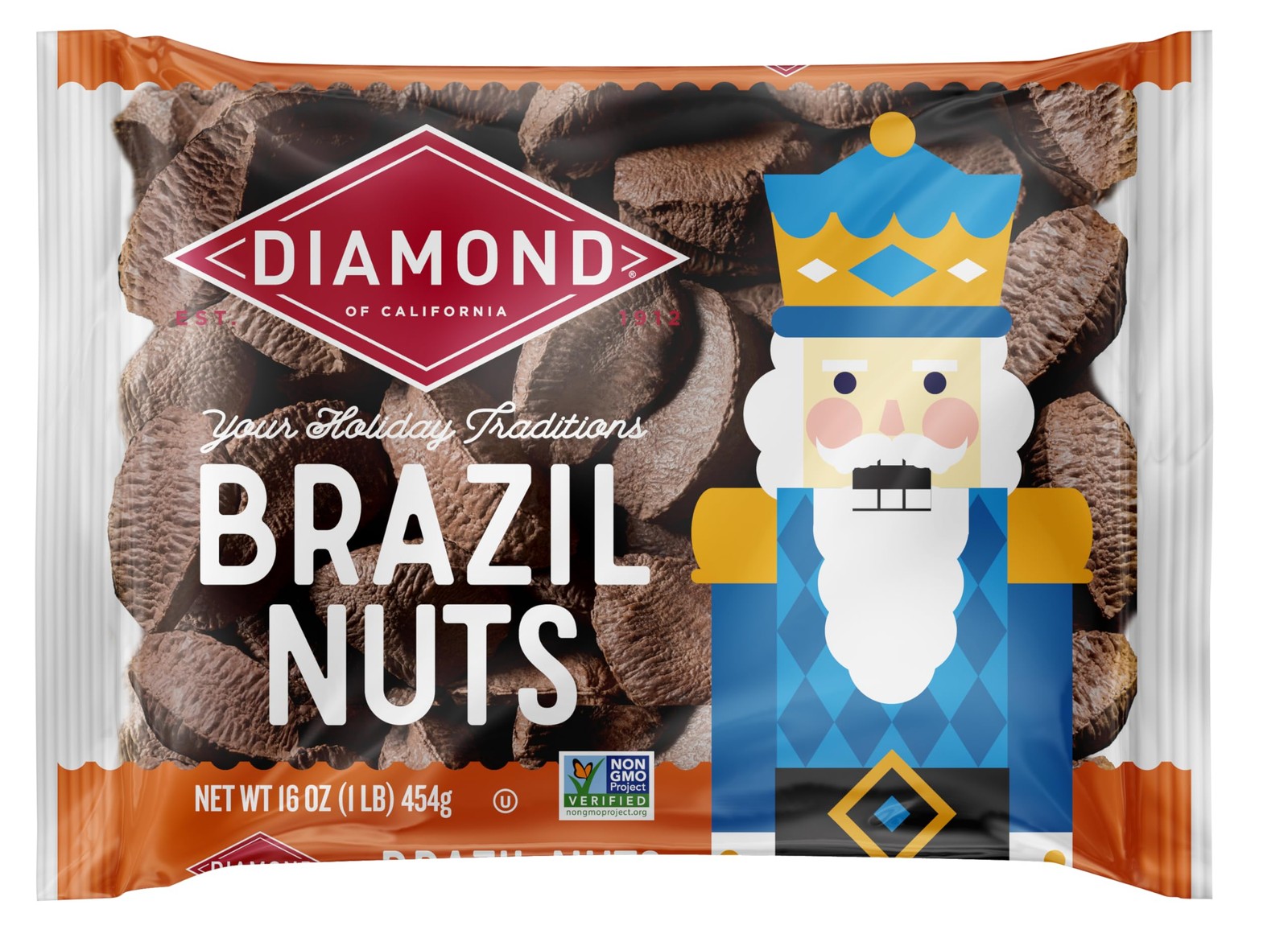 Diamond California In-Shell Brazil Nuts, 16 oz Bag – Healthy Snack