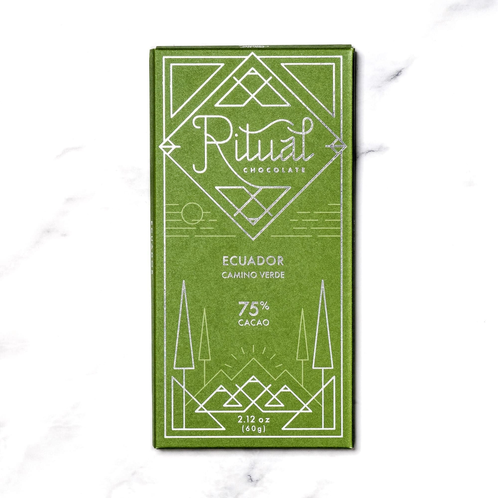Ritual Chocolate Camino Verde Ecuador 75% Dark Chocolate Bar