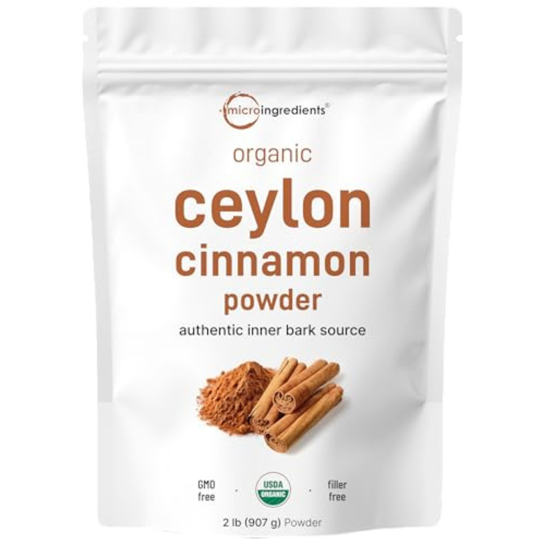 Organic Ceylon Cinnamon Powder, 2 lb | Premium Sri Lanka Source | Sweet & Earthy