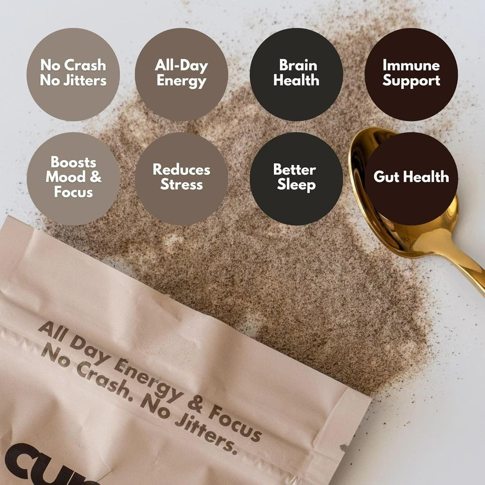 Cuppa Mushroom Coffee Medium Roast | Lion’s Mane Ashwagandha MCT 30 Servings