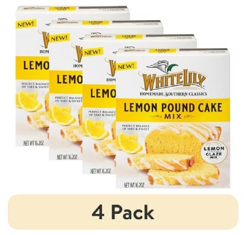 (4 Pack) Lemon Pound Cake Mix, 16.2 OZ