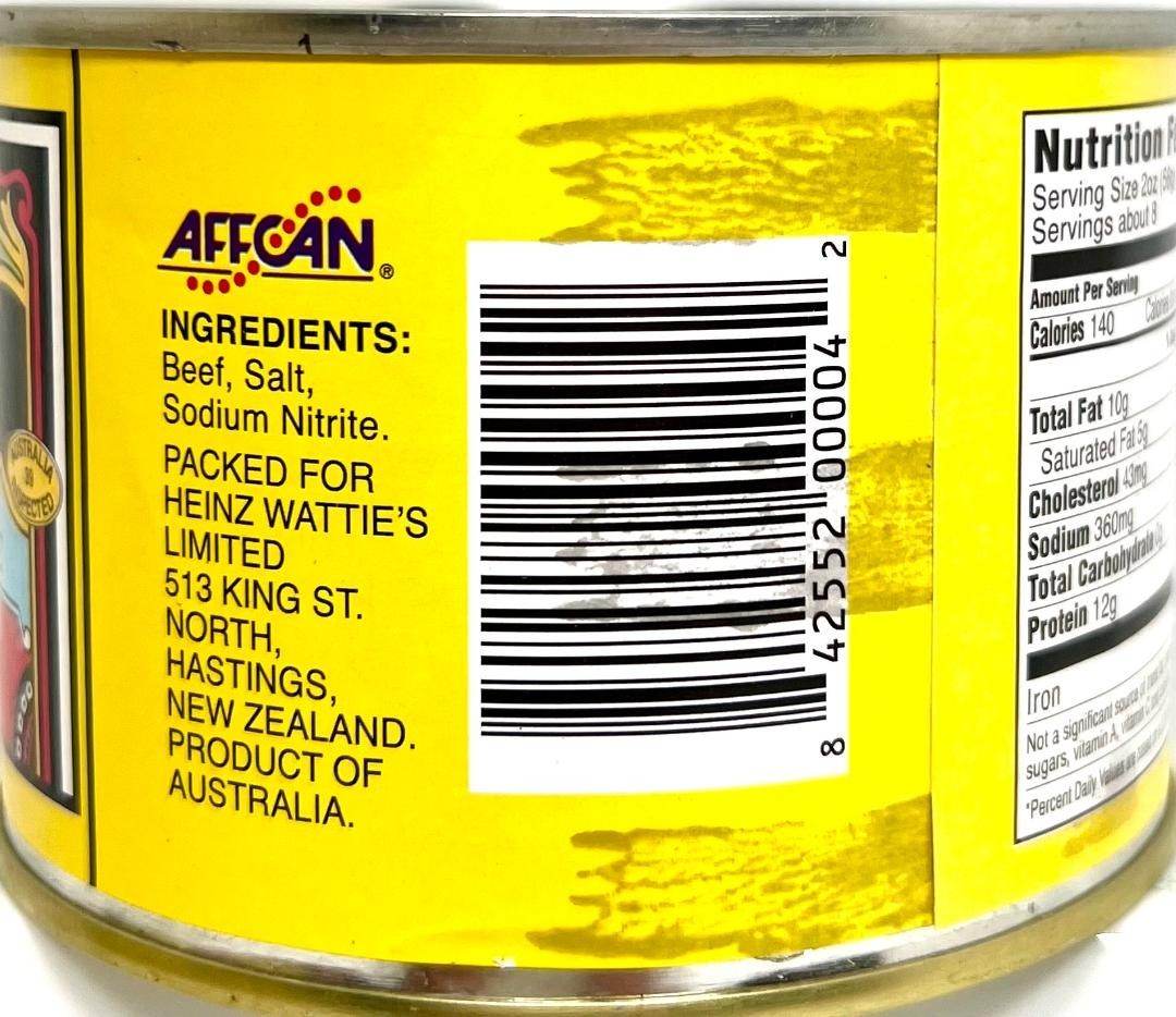 Crown Brand Corned Beef with Natural Juices 15 oz~09/2027