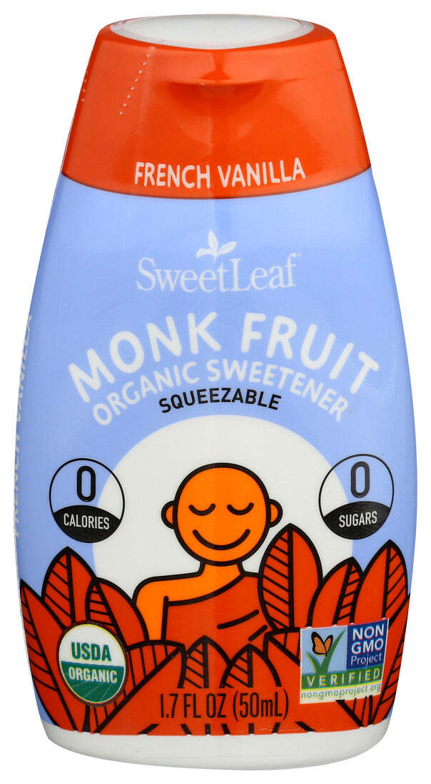Sweetleaf Organic Sweetener Monk Fruit Squeezable French Vanilla 1 Each 1.7 O