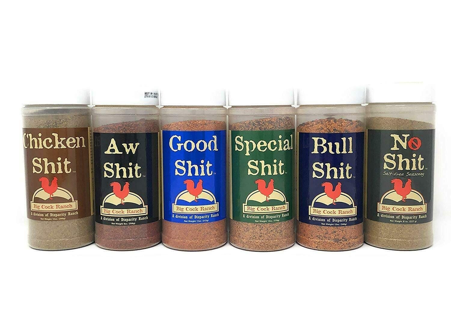 Big 6 Sampler Pack of 6 Seasonings with 1 each of Bull, Special, Good, Aw, Ch…