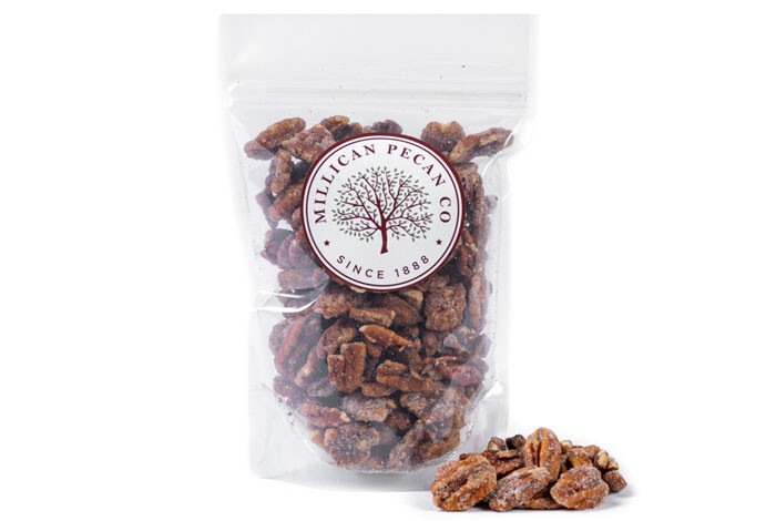 Orchard Fresh Gourmet Cinnamon Pecans 12 oz | Millican Pecan since 1888 | Texas