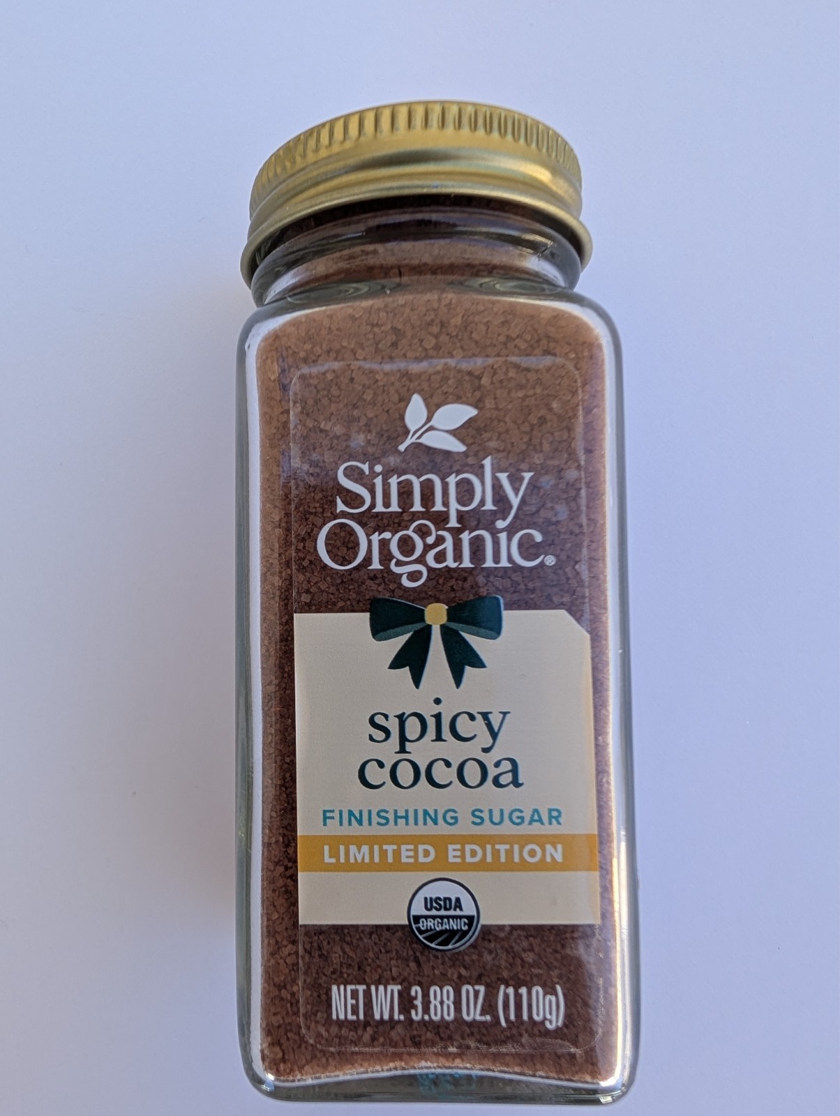 Simply Organic Spicy Cocoa Finishing Sugar 3.88 oz – Organic Spiced Cocoa Sugar