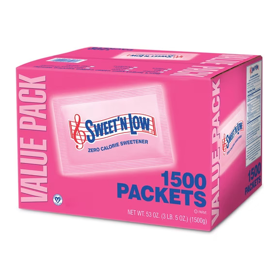 Sweet’N Low Zero Calorie Sweetener, Sugar Substitute Packets, 53 oz, 1500 Count​