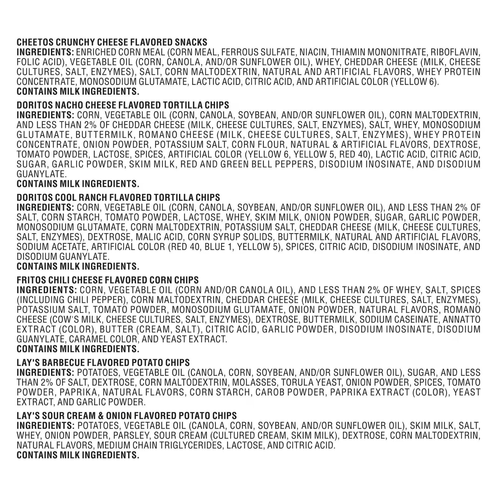Frito Lay Flavor Mix Chips Variety Pack, 1 oz, 18 Count
