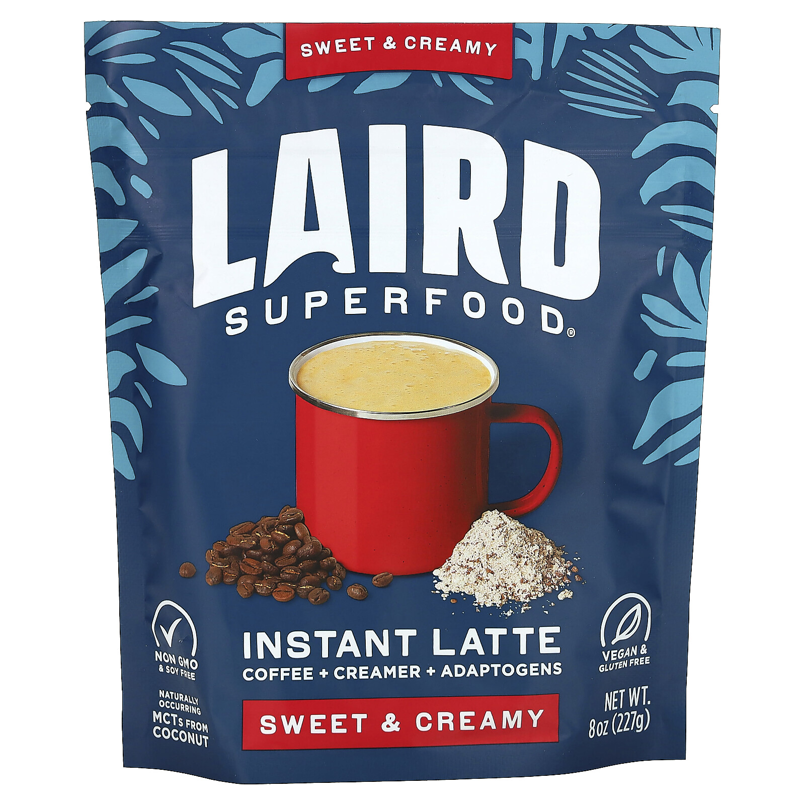 Instant Latte, Coffee + Creamer + Adaptogens, Sweet & Creamy, 8 oz (227 g)