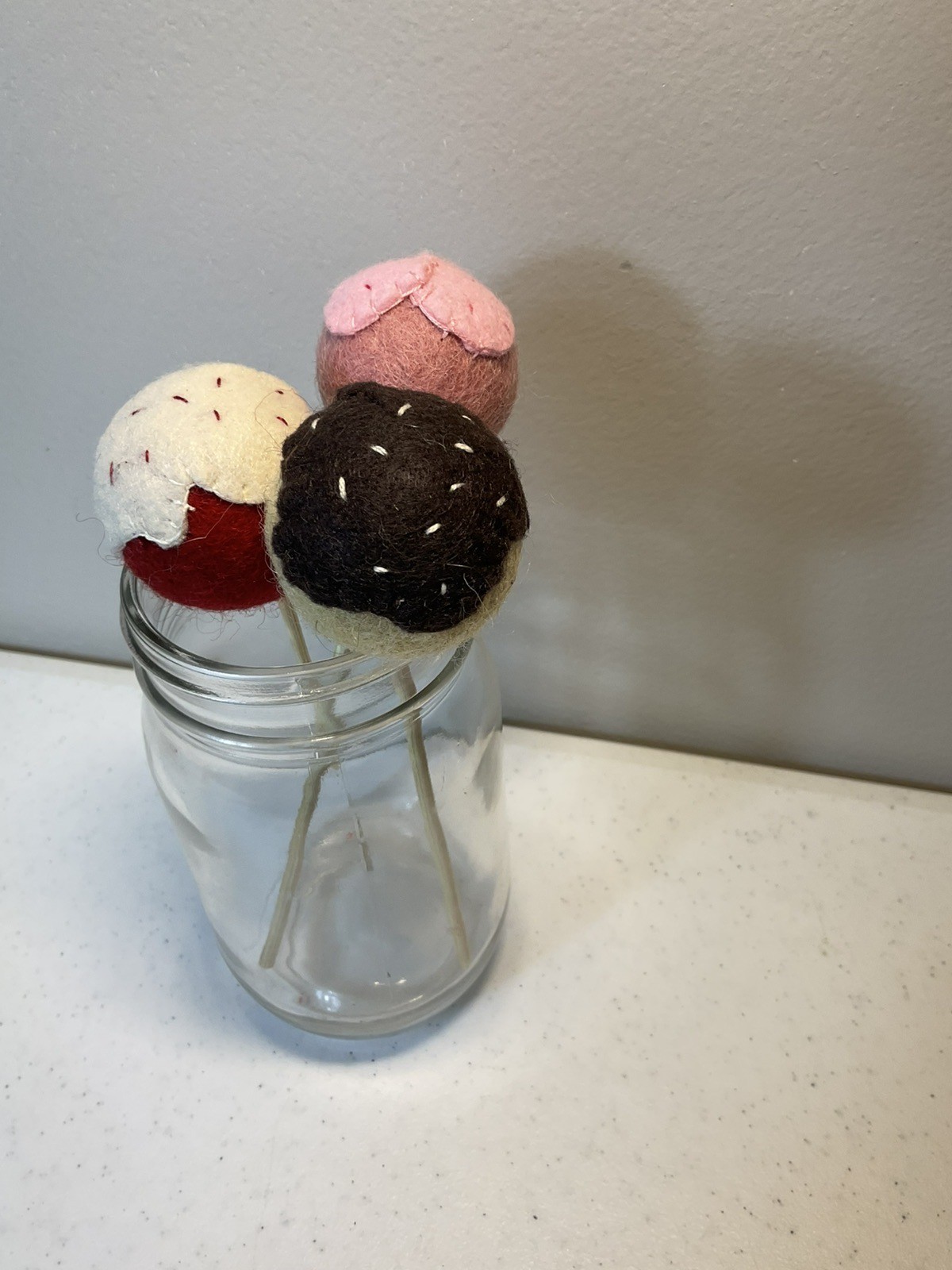 Play Food Felt Birthday Cakepops