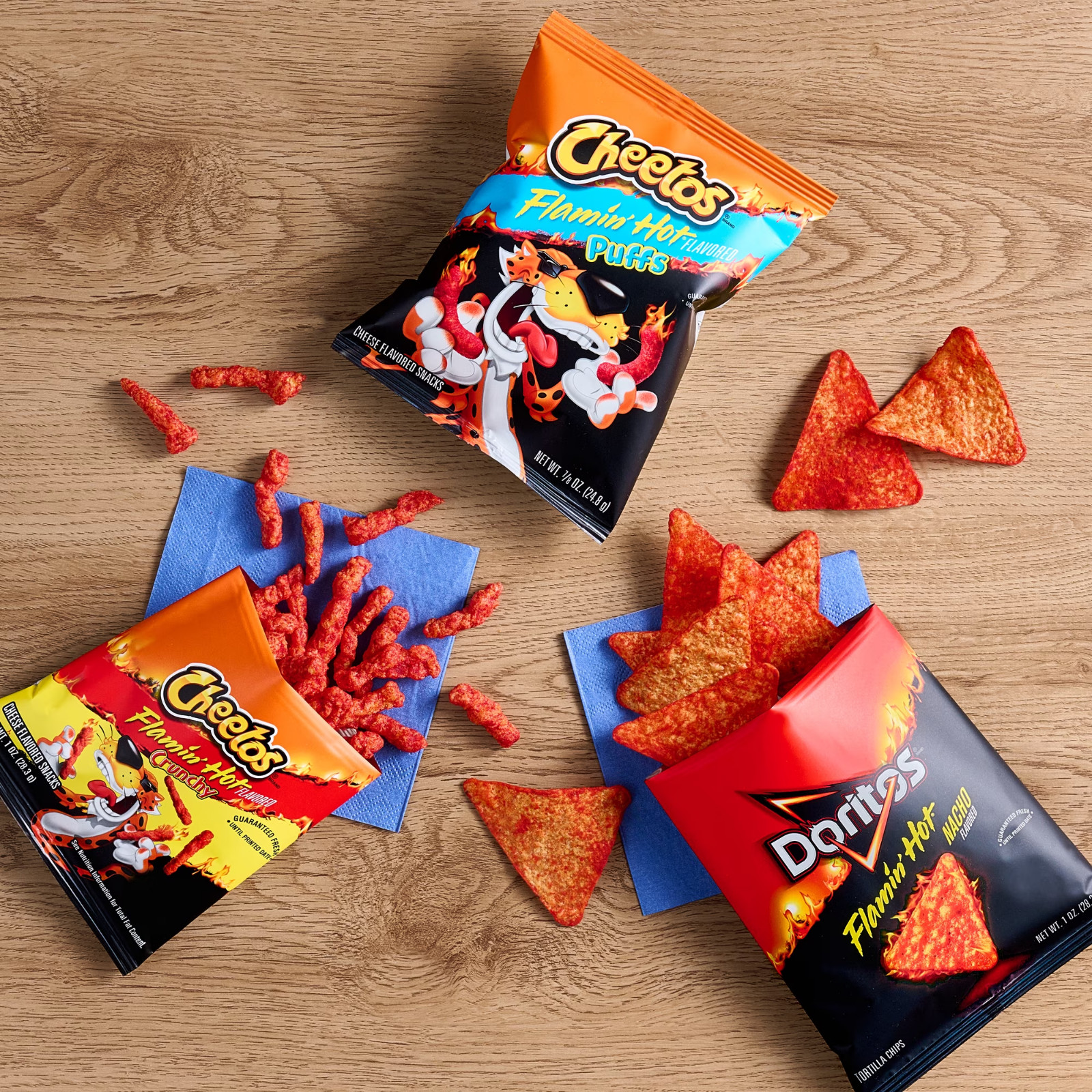 Frito-Lay Flamin’ Hot Mix Variety pack Snack Chips, 18 Count Multipack