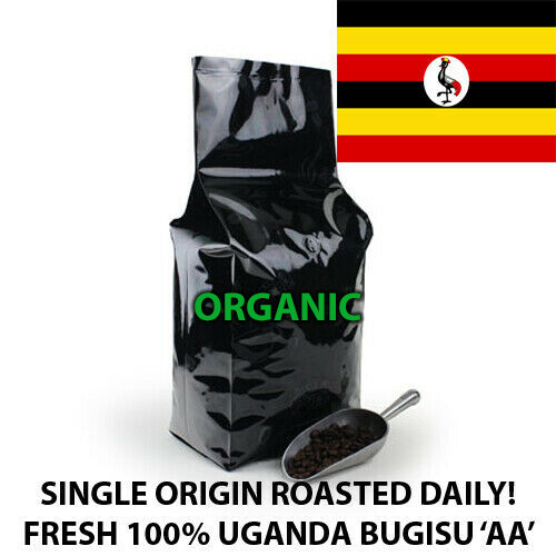 2, 5, 10 LB UGANDA ORGANIC FRESH ROASTED COFFEE WHOLE BEAN, GROUND – ARABICA