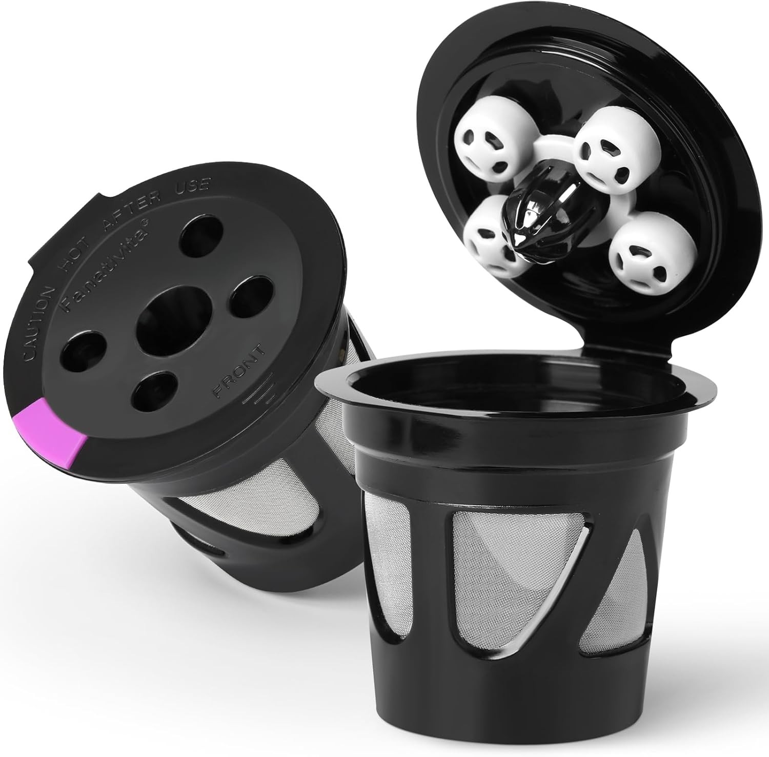 Reusable K Cups For Keurig 2 Or 4 Pack Universal Refillable Coffee Pods