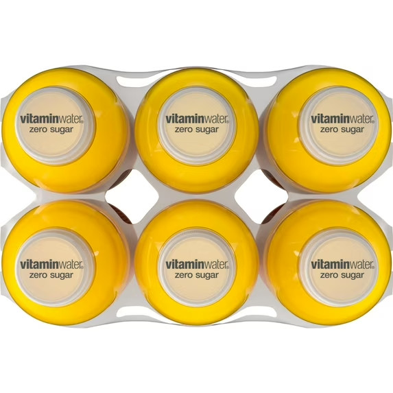 vitaminwater Rise Zero Sugar Orange Flavored Water Beverage, 16.9 fl oz, 6 Pack-
