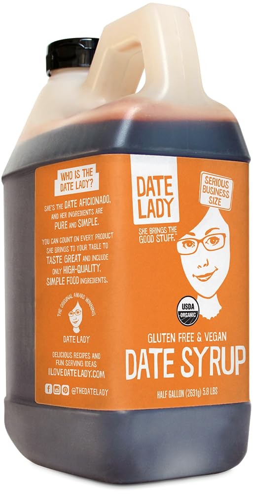 Date Lady Bulk Organic Syrup 5.8 lb – 100% Dates. 92.8 Ounce (Pack of 1)