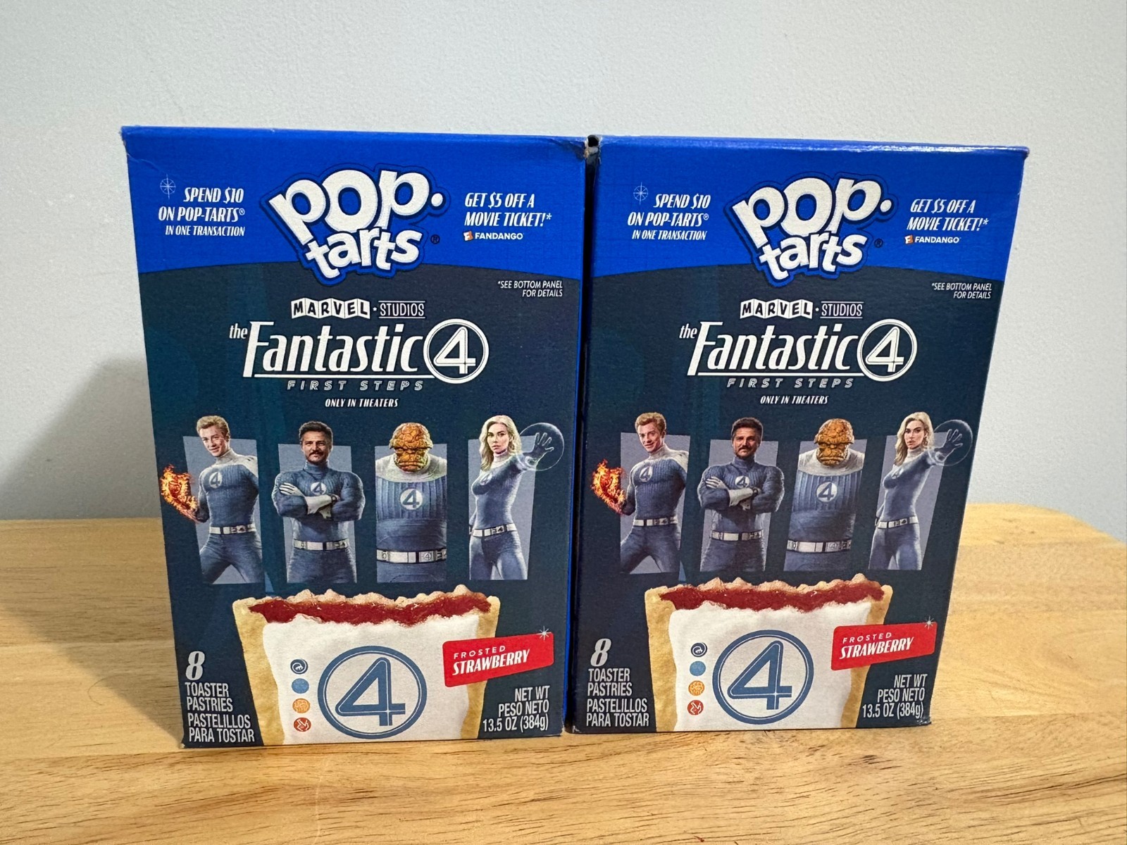 New Limited Kellogg’s Pop Tarts Marvel FANTASTIC 4 Frosted Strawberry 2 (8ct)Box