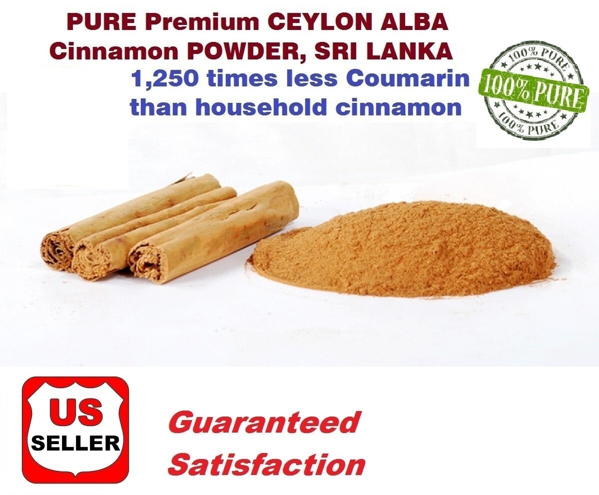 1 LB(16oz) 100% PURE Premium CEYLON ALBA Cinnamon Powder, SRI LANKA
